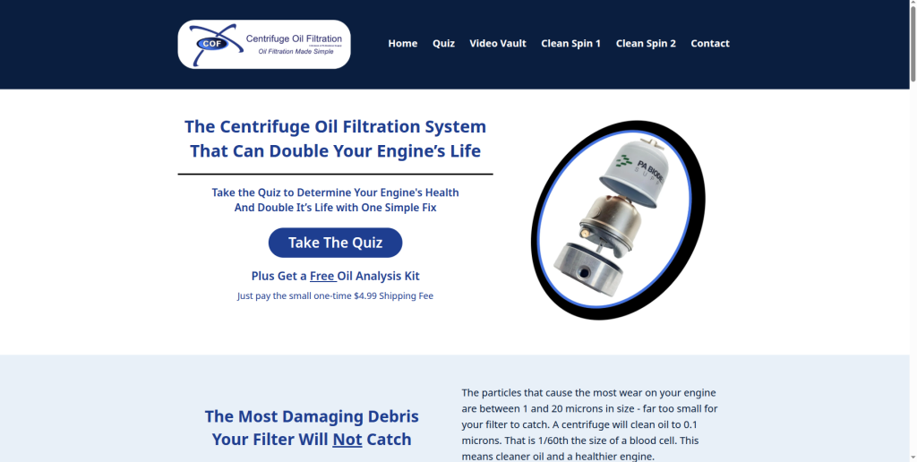 COF Website Home Page