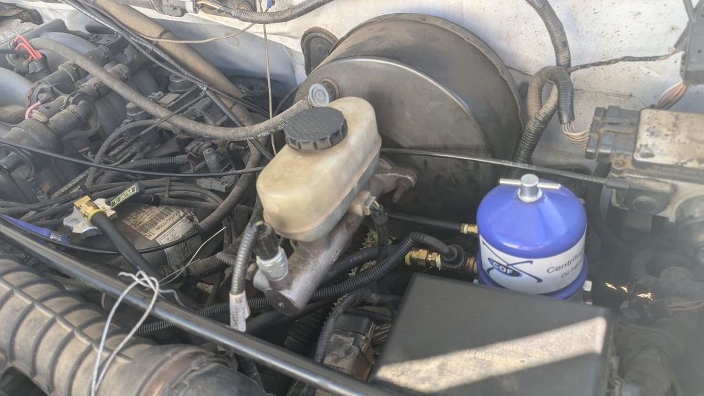 Centrifuge in engine bay