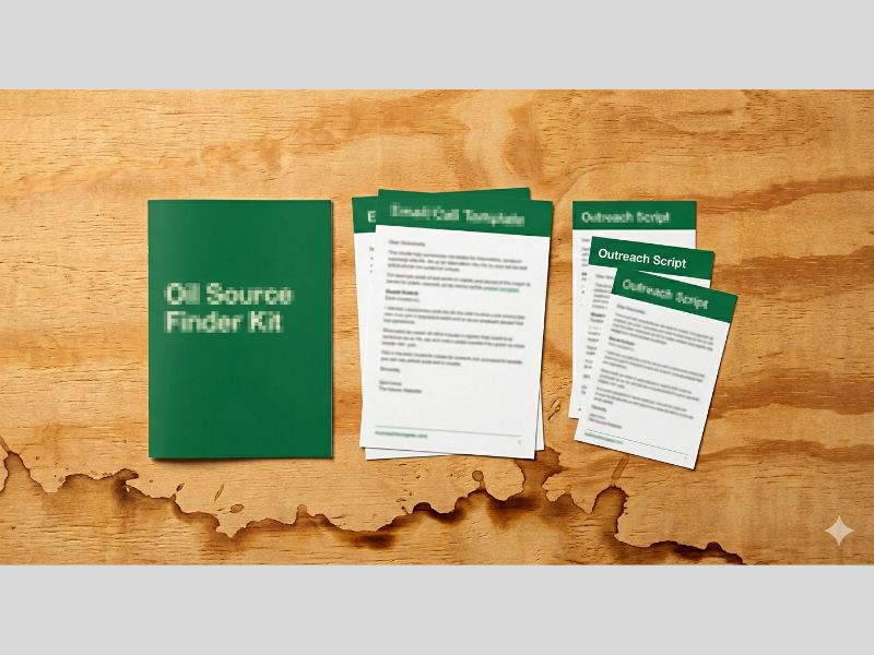 Oil Source Finder Kit — scripts and templates for locating free waste oil