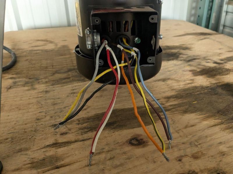 IronHorse three-phase jet pump motor nameplate showing wiring diagram